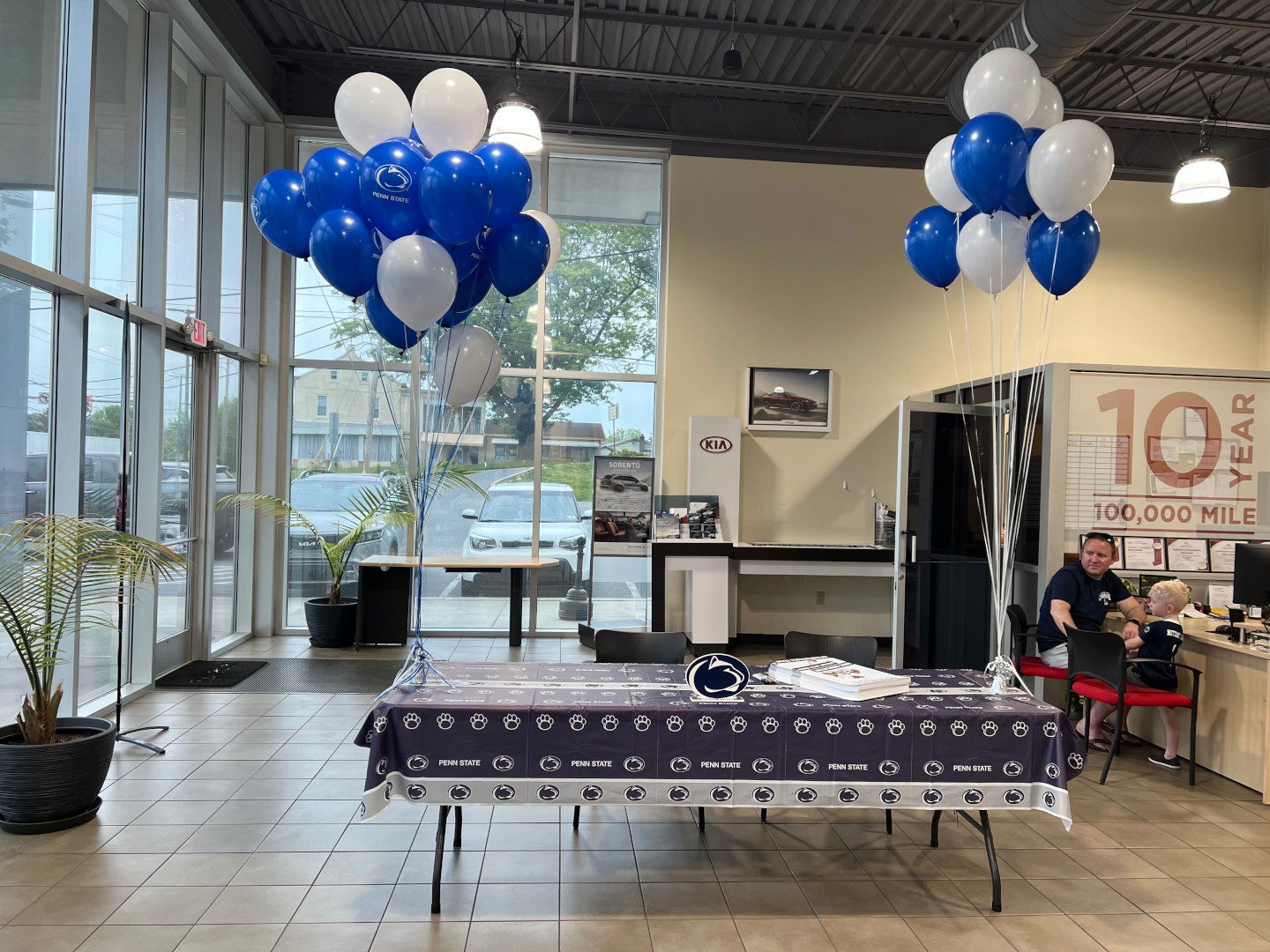 Savage Kia Meet and Greet Table