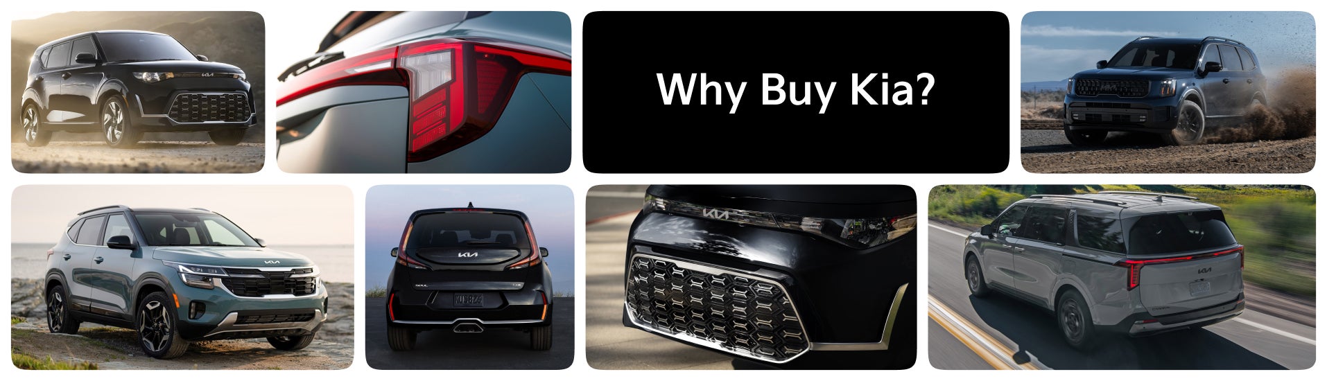 Why Buy Kia - Vehicle Collage